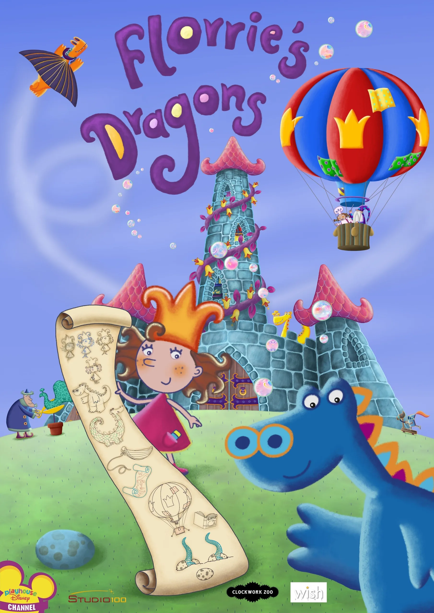 英文动画片《Florrie’s Dragons泡泡公主芙萝莉》全52集，720P高清视频带中英文字幕，百度网盘下载！-Roykid-洛伊儿童