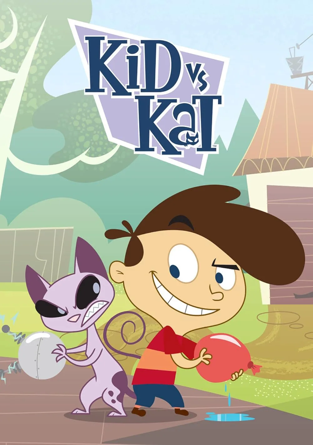 加拿大英语动画片《Kid vs Kat男孩和冤家猫》全二季共52集，1080P高清视频带英文字幕，百度网盘下载！-Roykid-洛伊儿童