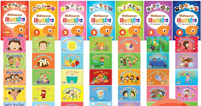 图片[1]-《米迪英语Midisaurus English》美国原版幼儿教材全套资源，百度网盘下载！-Roykid-洛伊儿童