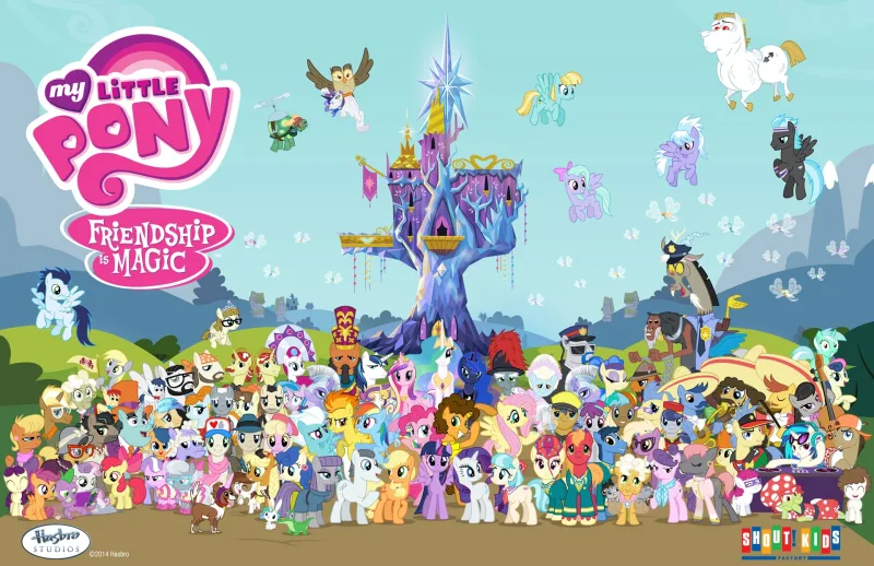 图片[1]-英文版《My Little Pony Friendship Is Magic小马宝莉动画片》全9季共221集，1080P高清视频带英文字幕，百度网盘下载！-Roykid-洛伊儿童