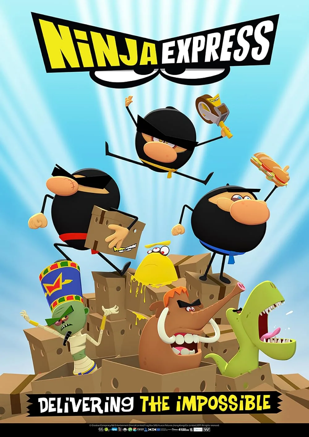 BBC儿童忍者喜剧英文动画《Ninja Express 忍者快递》全52集，1080P高清视频带英文字幕，百度网盘下载！-Roykid-洛伊儿童