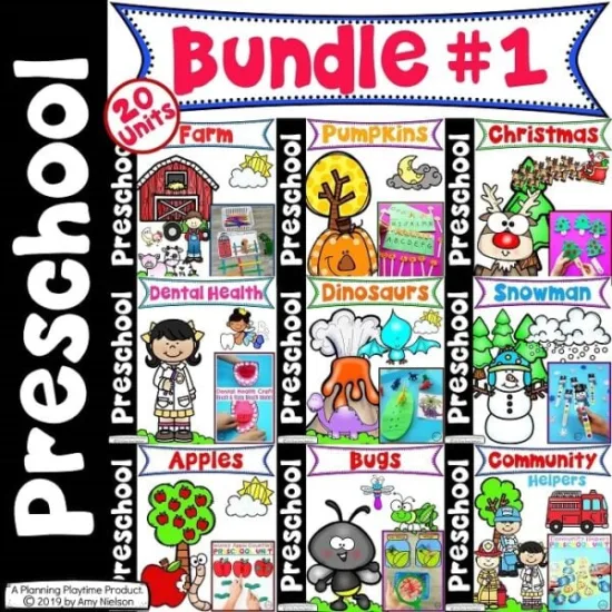 幼儿英语启蒙手工活动作业纸《Preschool Bundle》31本PDF绘本，百度网盘下载！-Roykid-洛伊儿童