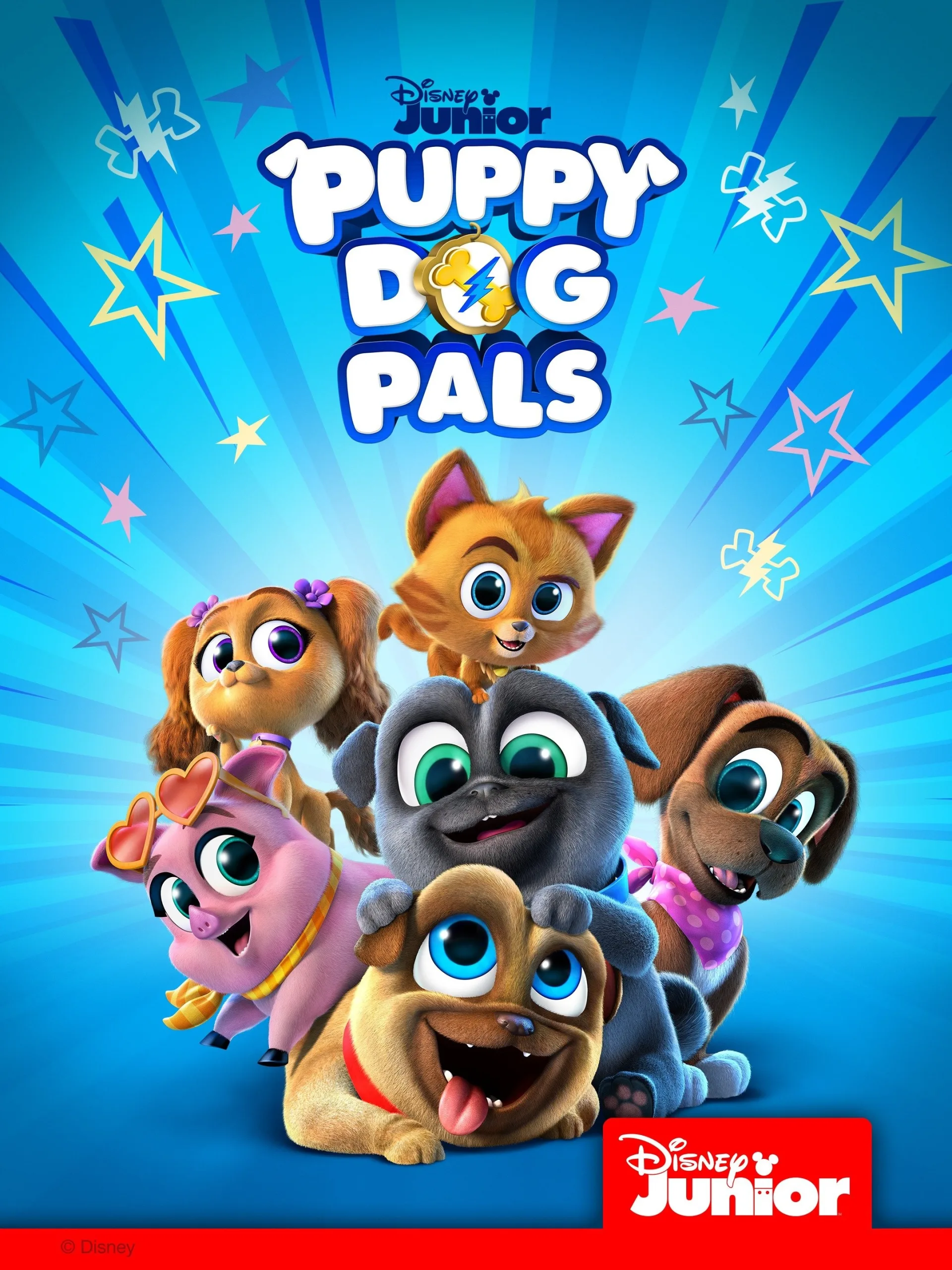 迪士尼英语动画片《Puppy Dog Pals汪汪一对宝/小狗的朋友》全5季共232集，1080P高清视频带英文字幕，百度网盘下载！-Roykid-洛伊儿童