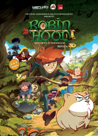 英语动画片《小侠盗罗宾汉Robin Hood Mischief in Sherwood》全52集，720P高清视频带中英文字幕，百度网盘下载！-Roykid-洛伊儿童