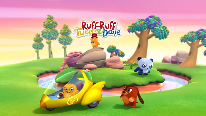 CBeebies互动式英文动画《Ruff-Ruff, Tweet and Dave 毛毛绒绒和胖胖》全52集，1080P高清视频带英文字幕，带配套音频MP3，百度网盘下载！-Roykid-洛伊儿童