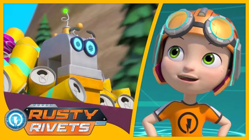 英文版STEM科普动画片《Rusty Rivets 小天才罗斯帝》全三季共150集，1080P高清视频带英文字幕，百度网盘下载！-Roykid-洛伊儿童