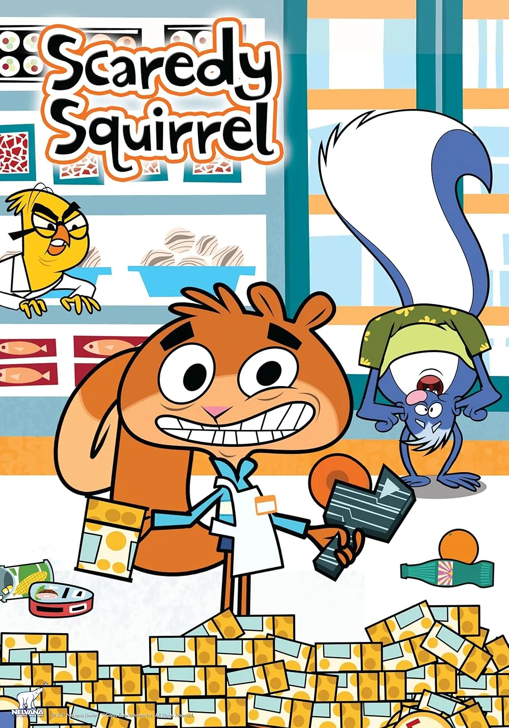 《Scaredy Squirrel松鼠小嘀咕》全三季共104集，1080P高清视频带英文字幕，百度网盘下载！-Roykid-洛伊儿童