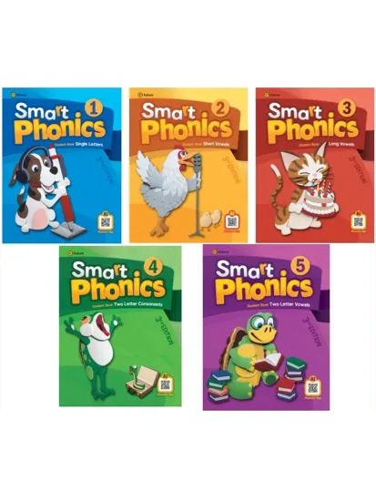 《Smart Phonics自然拼读教材》L1-5级全套视频+音频+学生用书+练习册+教师资源，百度网盘下载！-Roykid-洛伊儿童