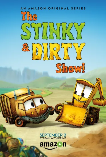 英文动画片《The Stinky & Dirty Show 臭臭和脏脏》全2季共39集，1080P高清视频带英文字幕，百度网盘下载！-Roykid-洛伊儿童